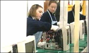 LG Philips assembly worker, Newport, south Wales