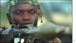 Congo rebel soldier