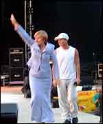 Lyudmila Putin with Gazmanova