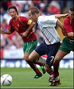 Bowyer battles against Portugal