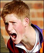 Prince Harry is 18 next Sunday