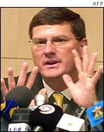 Scott Ritter, speaking in Baghdad in 2002