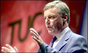 John Monks, general secretary of the TUC