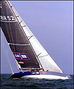 GBR Challenge sails close-hauled