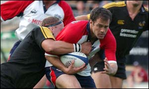 Contepomi dived on the ball from an offside position as Bristol lose to a last-minute penalty try 