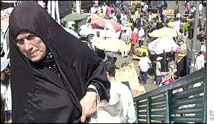 Iraqi woman at Baghdad market