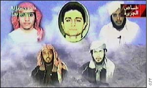 Still from video broadcast on al-Jazeera