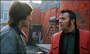 Jonathan Pryce and Michael Elphick in television play Playthings