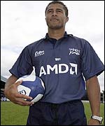 Jason Robinson has become an England regular since switching to union with Sale.