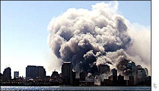 World Trade Center collapses on 11 September 2001