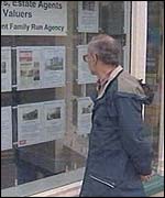 Estate agent's window