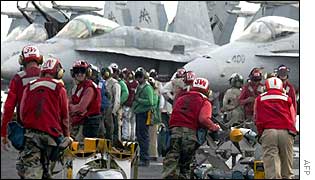 Aircrew on board US Gulf vessel