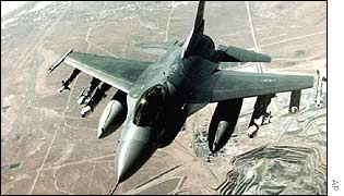 A US fighter aircraft over Iraq