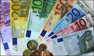 euro notes and coins