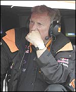 Tom Walkinshaw looks pensive about the future of his team