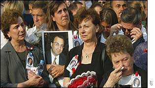 Mourners at Ground Zero