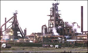Corus plant in Port Talbot South Wales