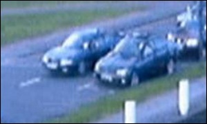 Police want to trace the owner of the dark saloon car which is possibly a Honda Prelude or a Vauxhall Vectra