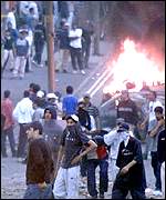 Disturbances in Bradford last year