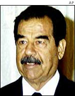 Iraqi President Saddam Hussein