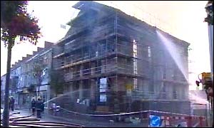 church on fire, Swansea