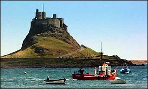 Holy Island - picture by freefoto.com