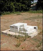 Monument at the mass grave of victims of Sabra and Shatila massacres