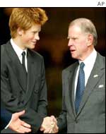 Prince Harry and US ambassador William Farish