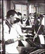 Workers at the height of Manchester's industrial past