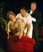 Scene in Welsh National Opera's Die Fledermaus