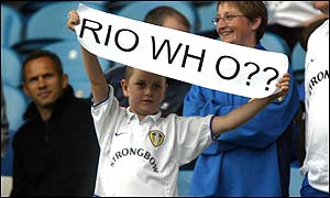 Leeds fans prior to the Elland Road clash