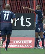 Thierry Henry celebrates