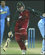 Andy Flower reaches for his ground