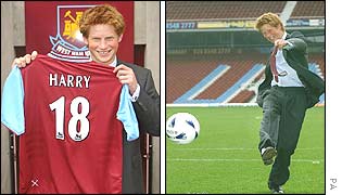 Harry at West Ham United football club