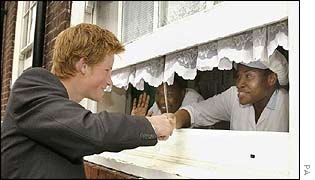 Harry and kitchen staff at Osmani school