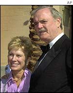 John Cleese and wife Alyce Faye