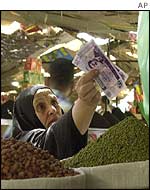 Woman in Baghdad market