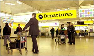 Passenger at Stansted Airport 