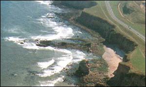 South Shields cliffs