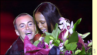 Julien Macdonald and Naomi Campbell