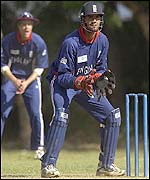 Owais Shah was England's stand-in keeper