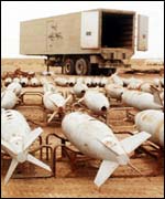 Iraq weapons of war - chemical bombs