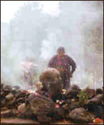 Copal, a fragrant resin, is mixed with incense and used for purification rituals.