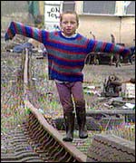 Child on travellers' site