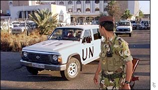 UN weapons inspectors in Baghdad