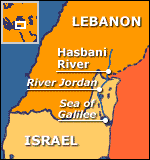The river Hasbani flows through lands once controlled by Israel.