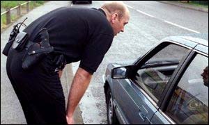 Armed police in Nottingham