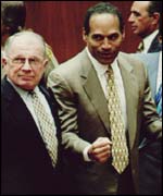 F Lee Bailey and OJ Simpson