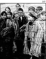 Child prisoners in Auschwitz