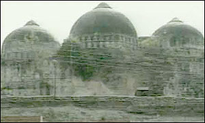 The 'Babri' mosque before its destruction